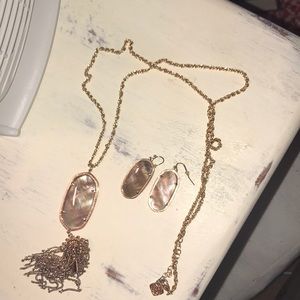 Kendra Scott rayne necklace and earrings